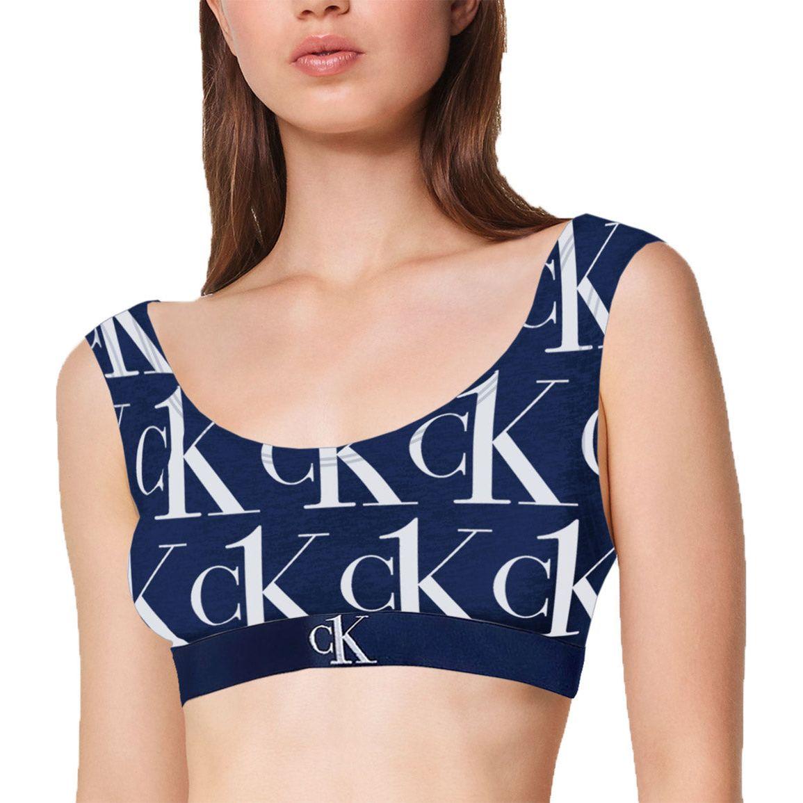 UNLINED BRALETTE - Calvin Klein - V7B Blue - BH 