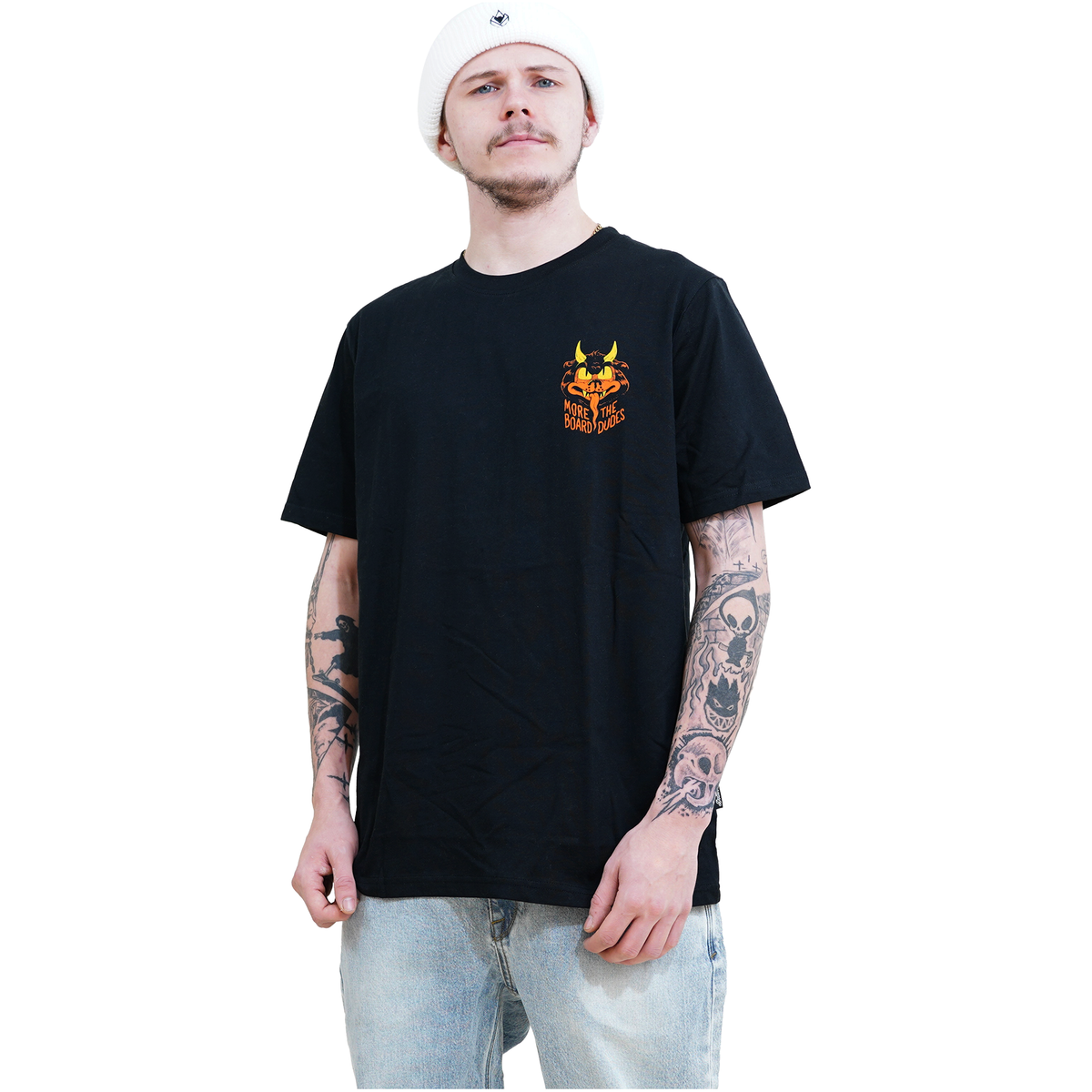 Night Rider - Dudes x Moreboards - Black - T-Shirt