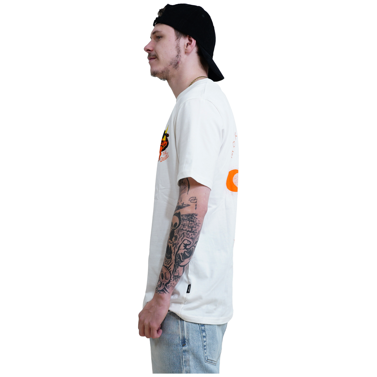 Hell Skater - Dudes x Moreboards - Off White - T-Shirt