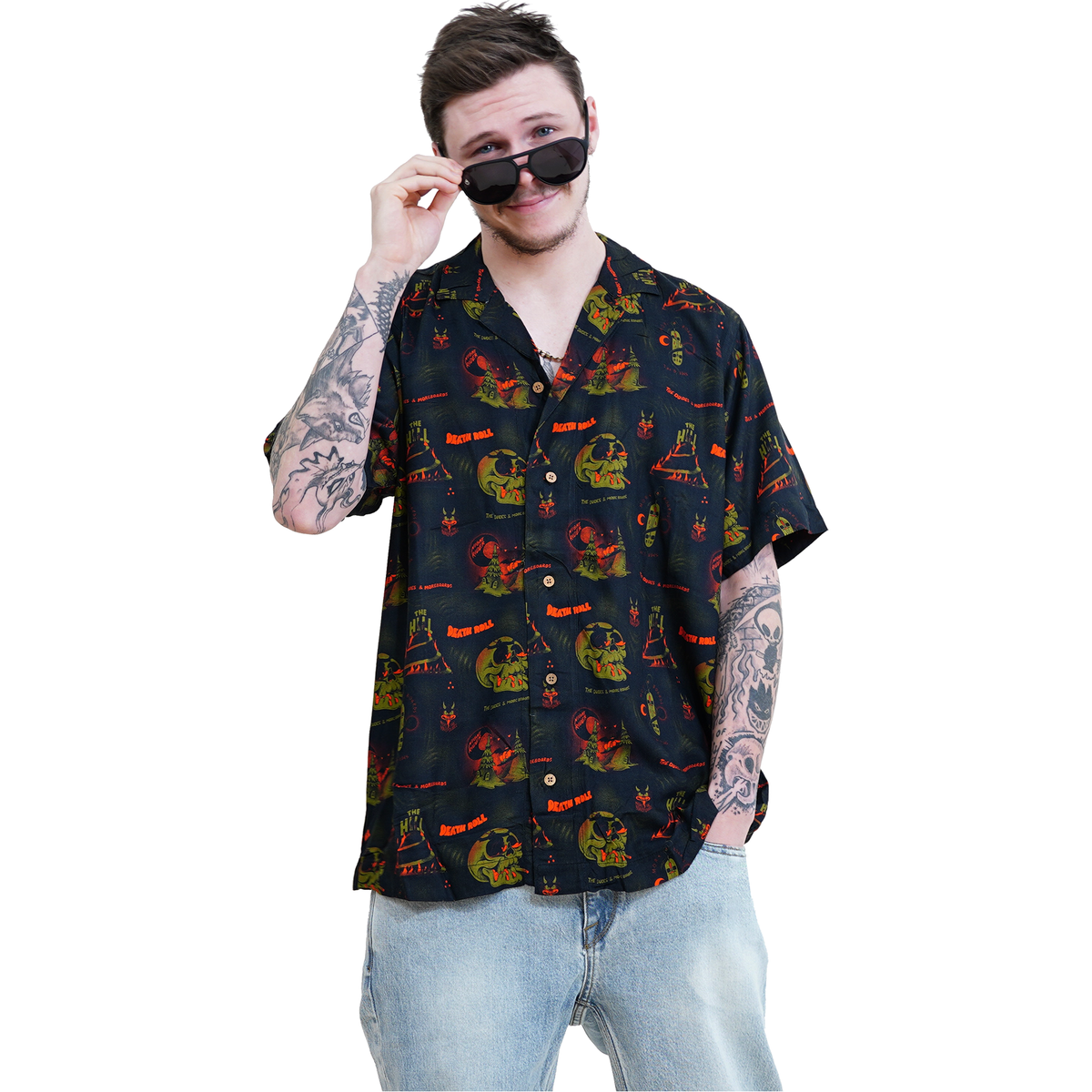 Hell Shirt - Dudes x Moreboards - Multicolor - Kurzarmhemd