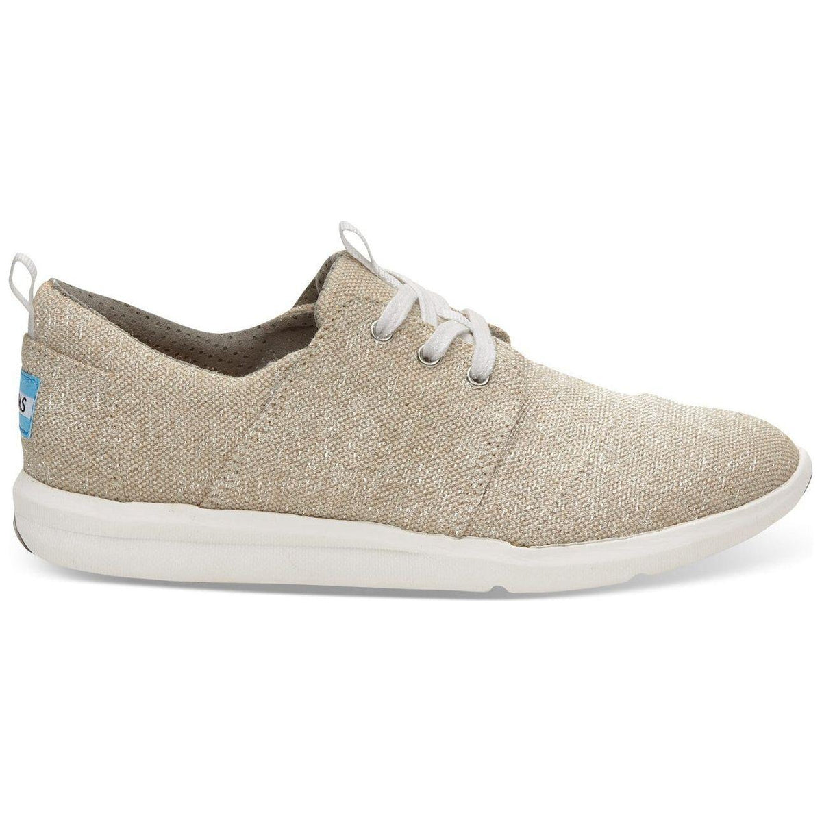 Tom's - Natural Metallic Leinen Women Del Rey - Damen - Sneaker - Natural Metallic