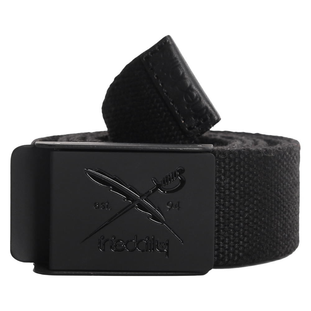 Iriedaily - Flag Rubber Belt - Black - Textilgürtel