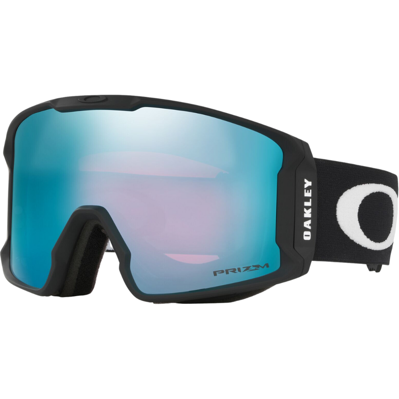 Oakley - LINE MINER L - mat blk pzm snow sap irid - Schneebrille verspiegelt