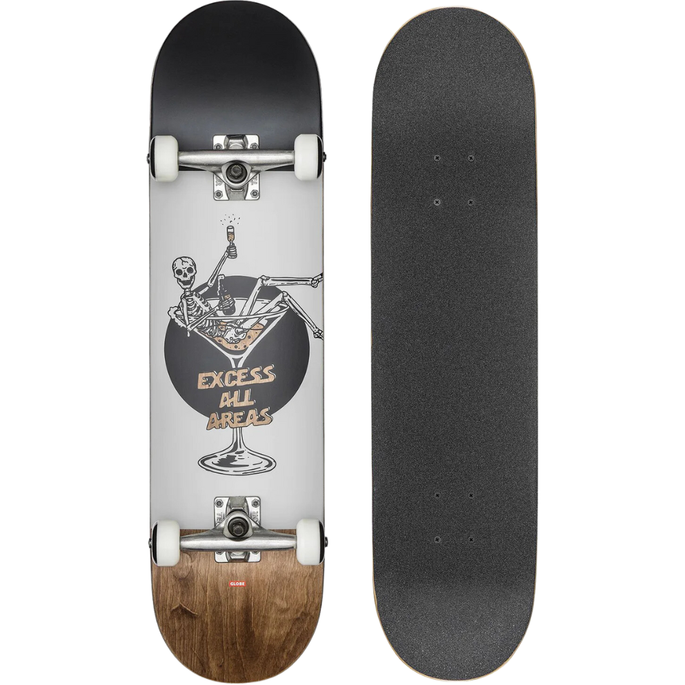 Globe - G1 Excess - White/Brown - Skateboard-Complete