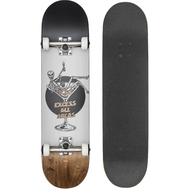 Globe - G1 Excess - White/Brown - Skateboard-Complete