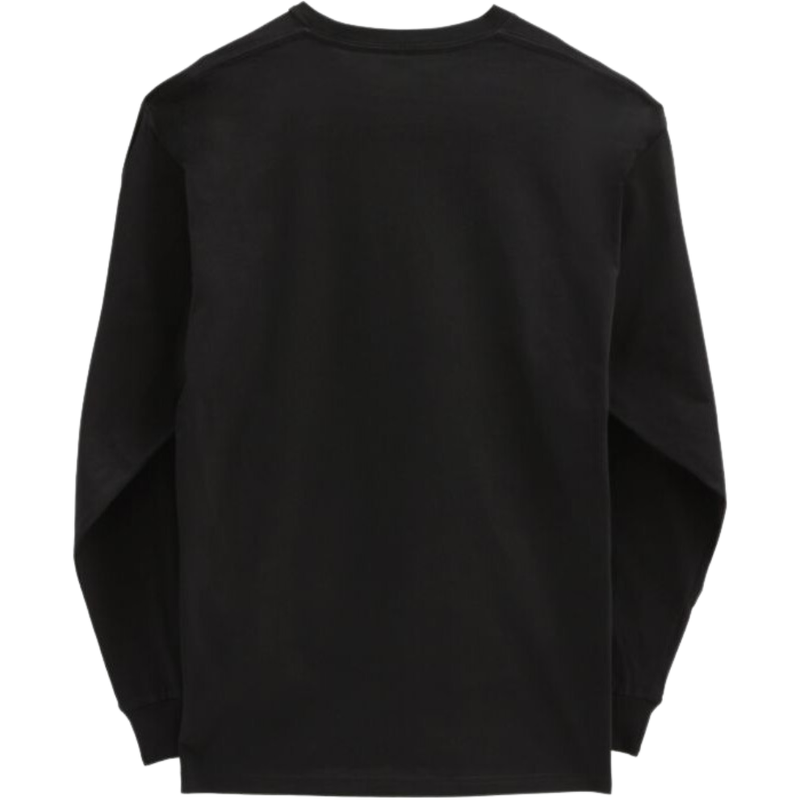 Vans - MN LEFT CHEST HIT LS - BLACK/WHITE - T-Shirt Langarm