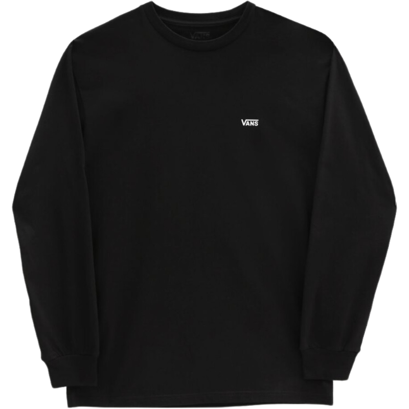 Vans - MN LEFT CHEST HIT LS - BLACK/WHITE - T-Shirt Langarm