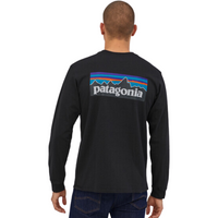 Patagonia - Ms L/S P-6 Logo Responsibili-Tee - Black - T-Shirt Langarm