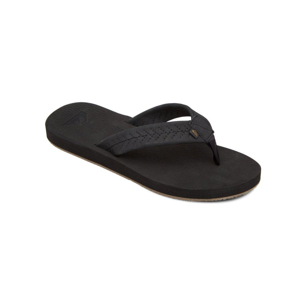 Quiksilver - LEFT COASTA - BLACK/BLACK/BROWN - Flip Flop