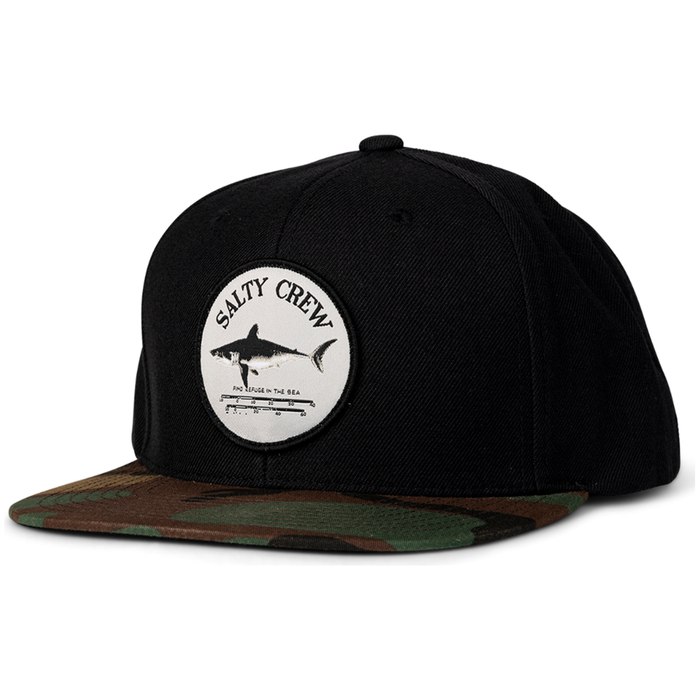 Salty Crew - Bruce 6 Panel - Black - Snapback Cap