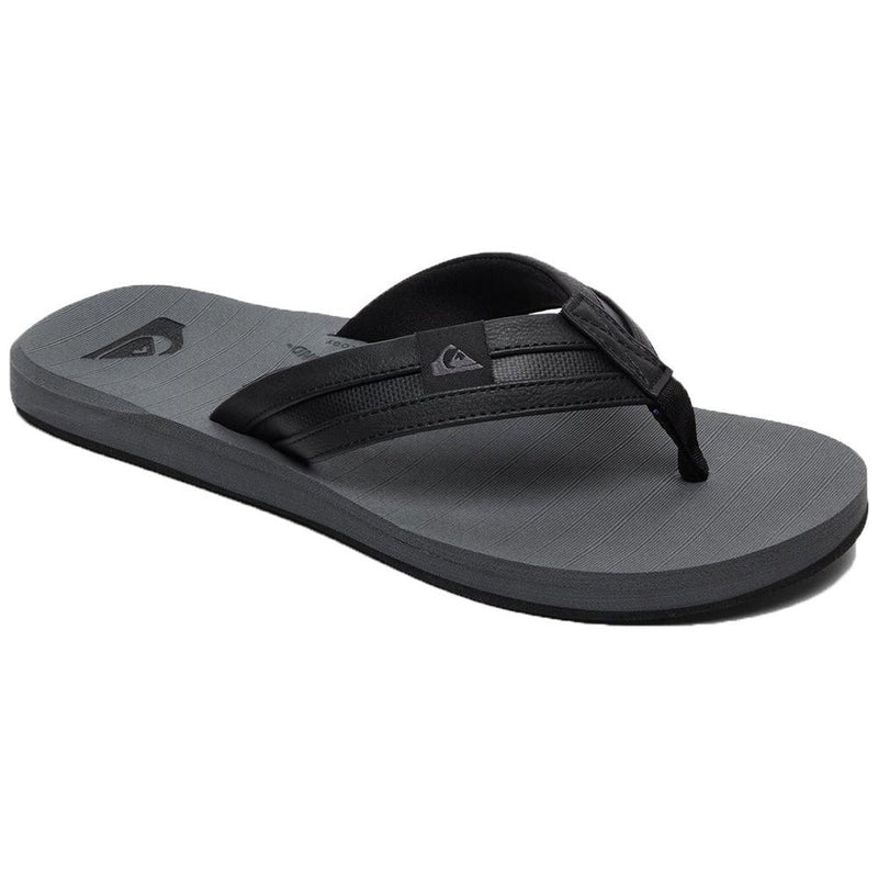 CARVER SQUISH - Quiksilver - Black/Grey/Black - Flip Flop