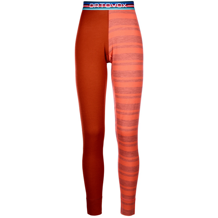 185 ROCKNWOOL LONG PANTS W - Ortovox - Coral - Funktions Unterhose Lang