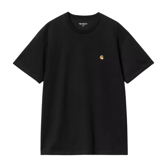 Carhartt - S/S Chase T-Shirt - Black / Gold - T-Shirt