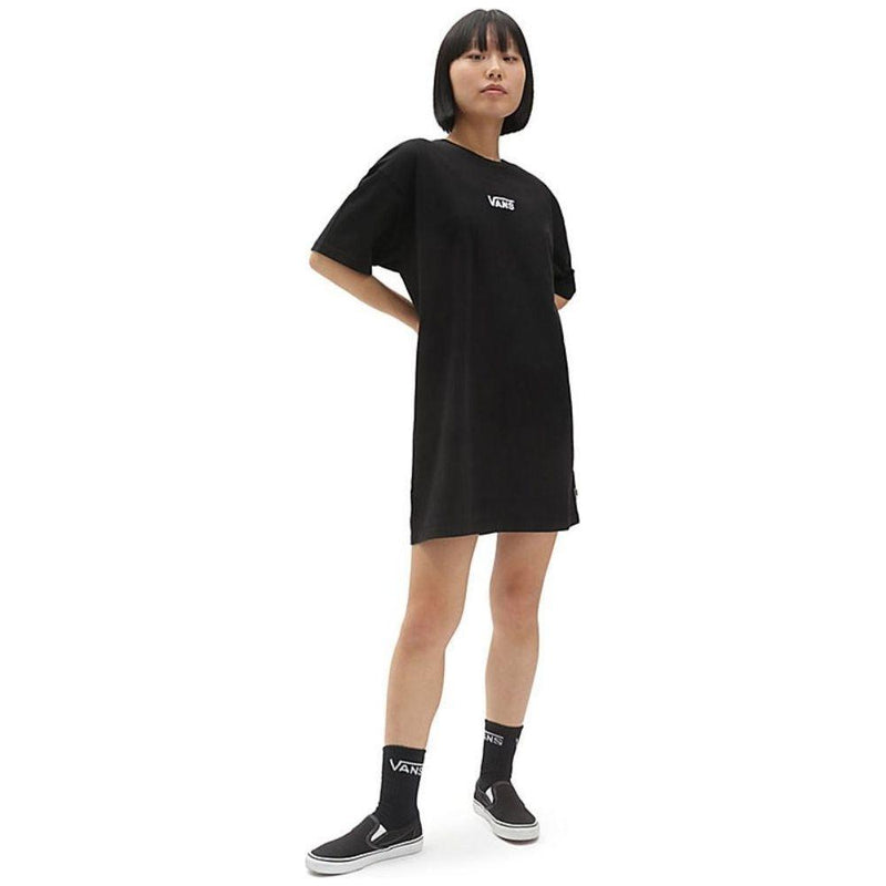 Vans - WM CENTER VEE TEE DRESS - Black - BH