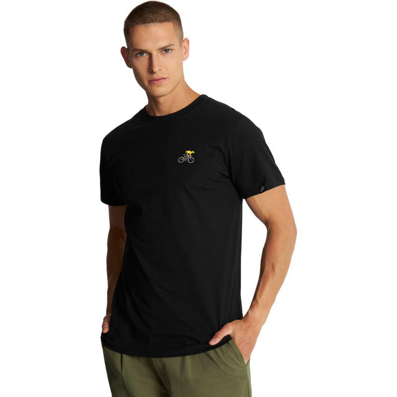 Dedicated - Stockholm Yellow Rider  - Black - T-Shirt