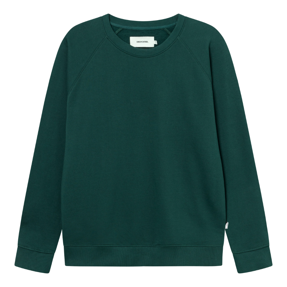 Dedicated - Malmoe Base  - Dark Green Pine Grove - Crew Sweater