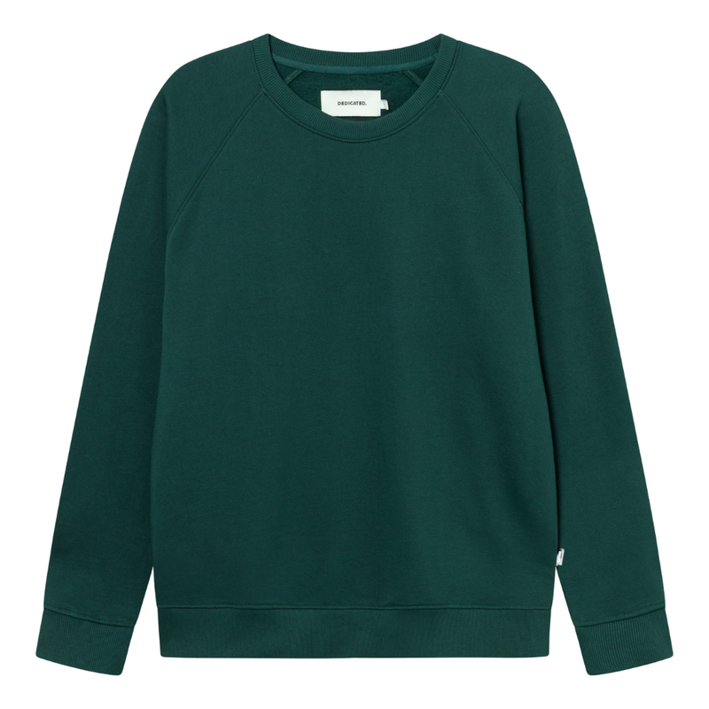 Dedicated - Malmoe Base  - Dark Green Pine Grove - Crew Sweater