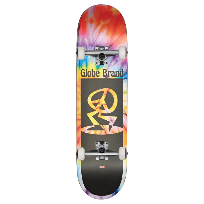 Globe - Kids Peace Man Mid - Spiral Dye/Black - Skateboard-Complete