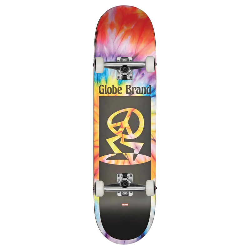 Globe - Kids Peace Man Mid - Spiral Dye/Black - Skateboard-Complete