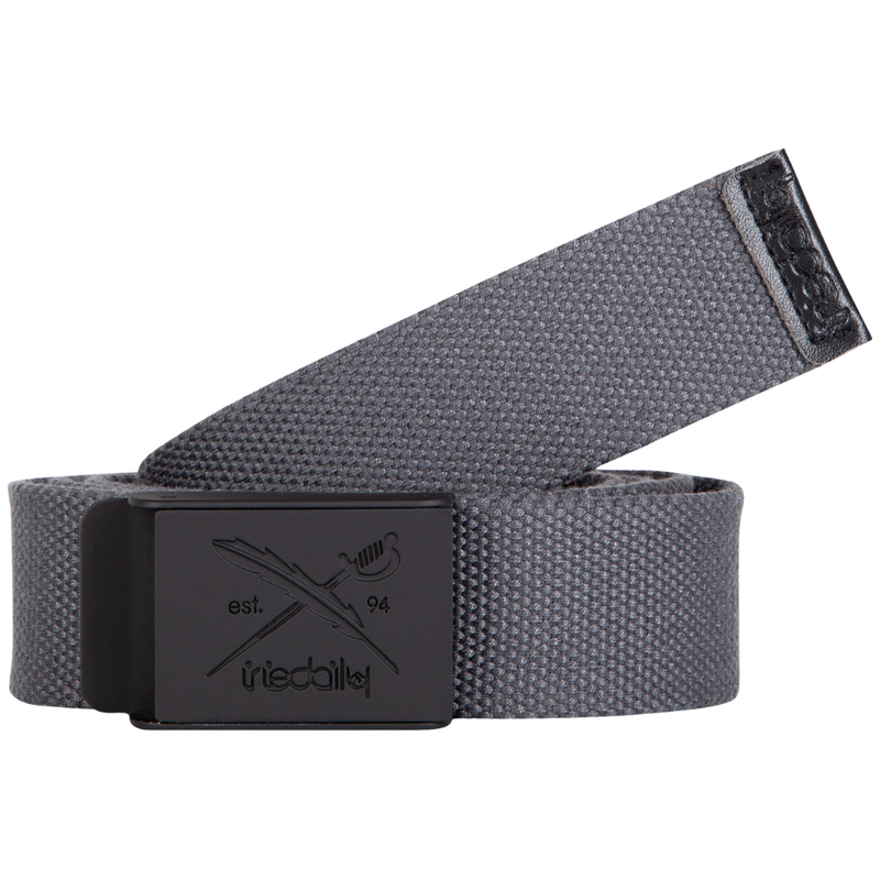 Iriedaily - Flag Rubber Belt - Anthracite - Textilgürtel