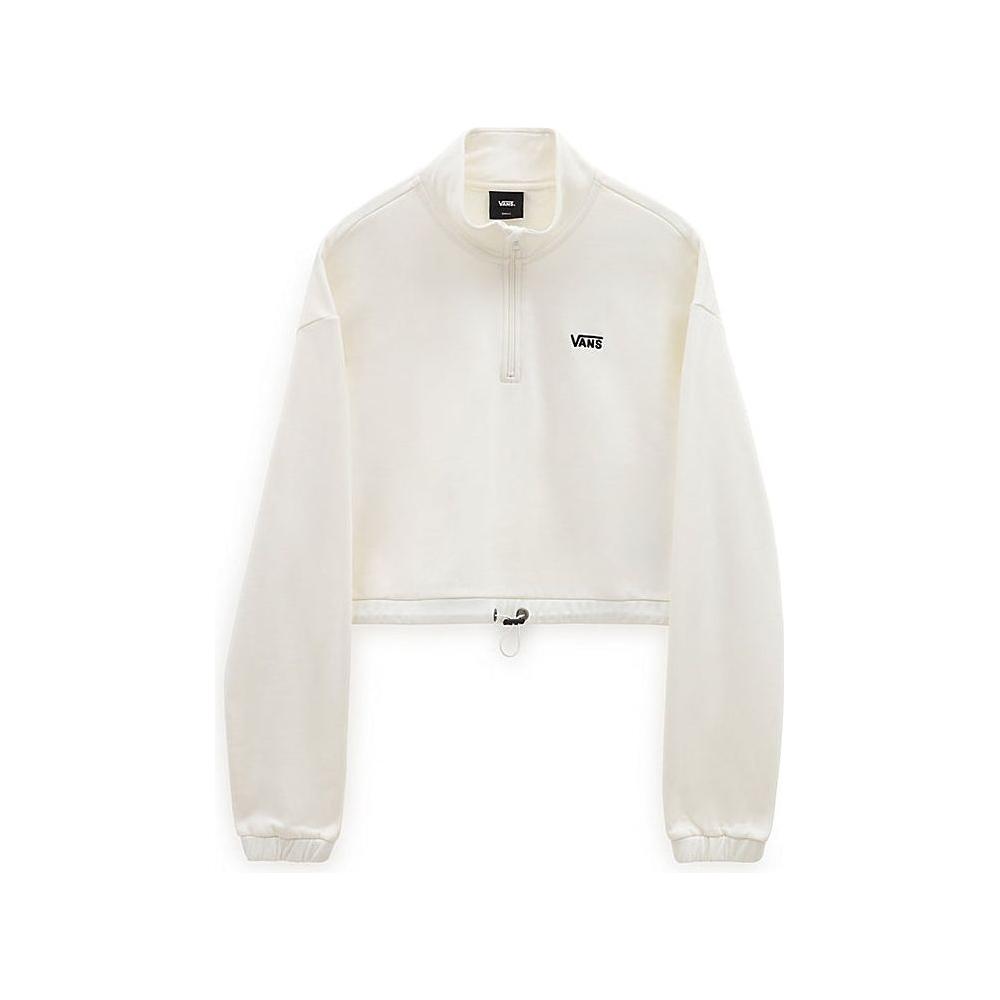 Vans - WM LEFT CHEST HALF ZIP FLEECE - marshmallow - Crew Sweater