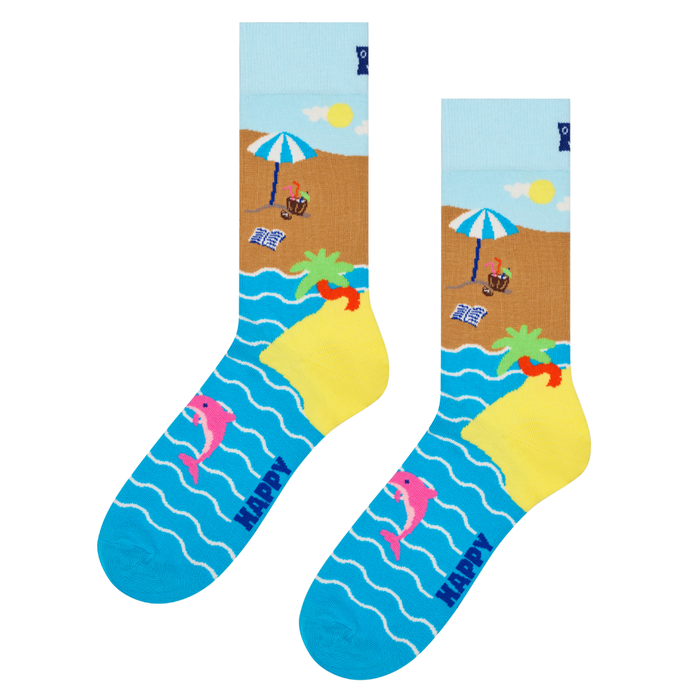 Happy Socks  - Beach Break Sock - Turquoise - Socken