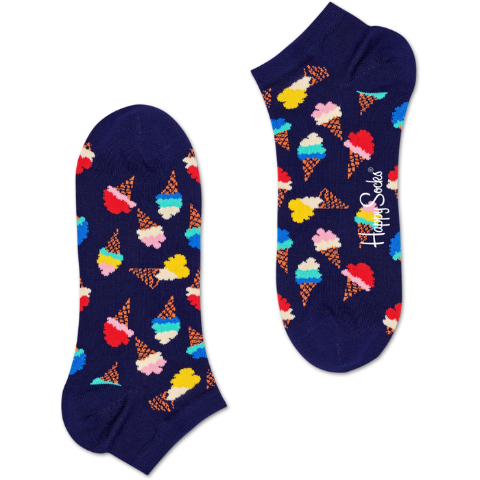 Happy Socks - Icecream Low Sock - Navy - Socken