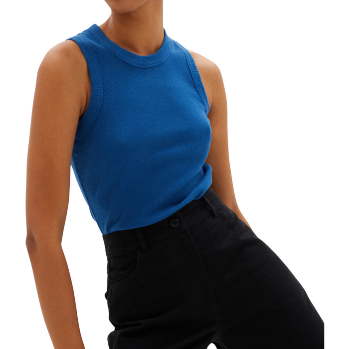 Thinking MU - KLEIN BLUE JULIETTE TOP - BLUE - Tank Top