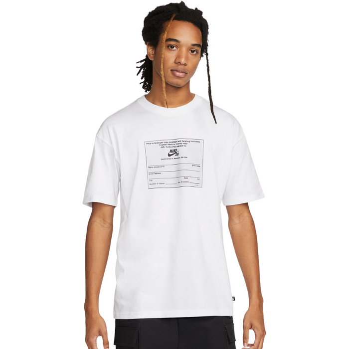 Nike - M NK SB TEE MAGCARD - WHITE - T-Shirt