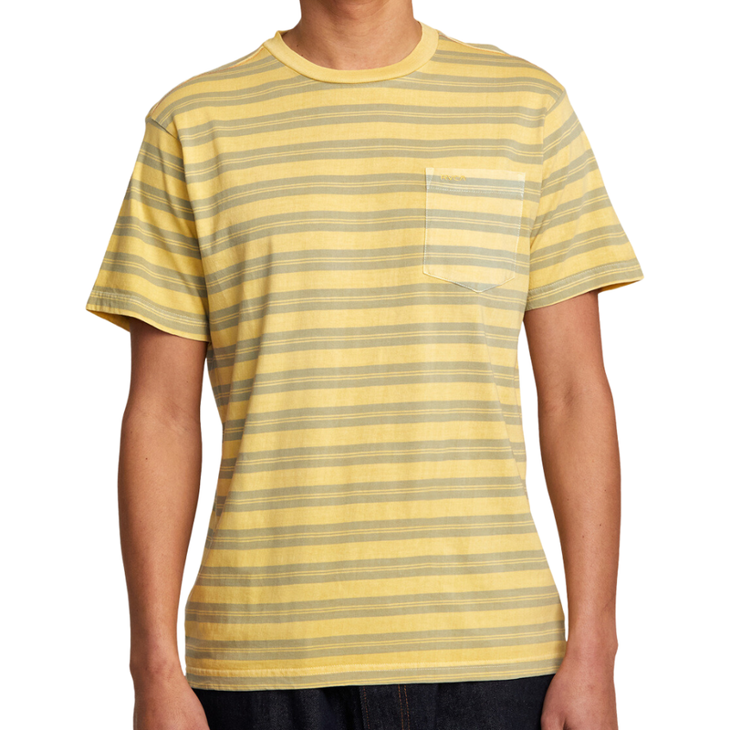 RVCA - PTC STRIPE M KTTP  - BAMBOO - T-Shirt