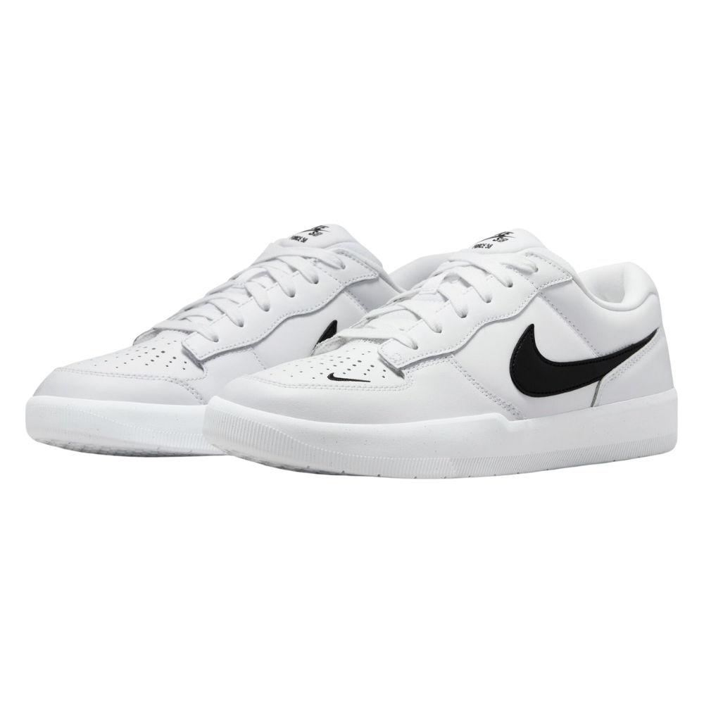 Nike - Nike SB Force 58 Premium - WHITE/BLACK-WHITE-WHITE - Skateschuh