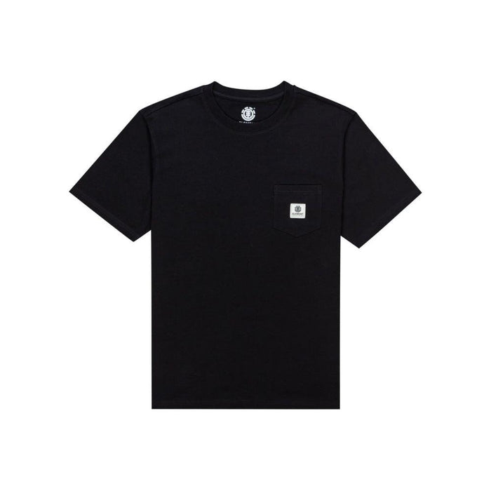 Element - BASIC POCKET LABEL SS - FLINT BLACK - T-Shirt