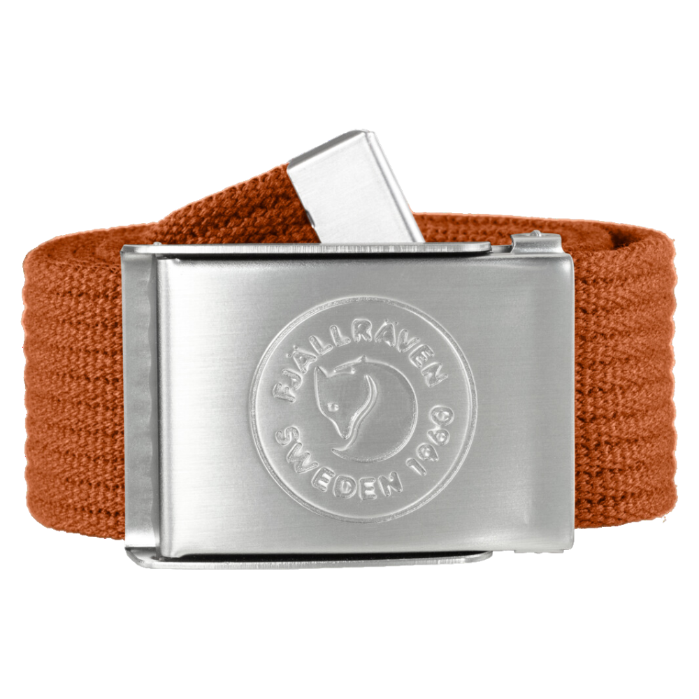 FjällRäven - 1960 Logo Belt - Terracotta Brown - Textilgürtel