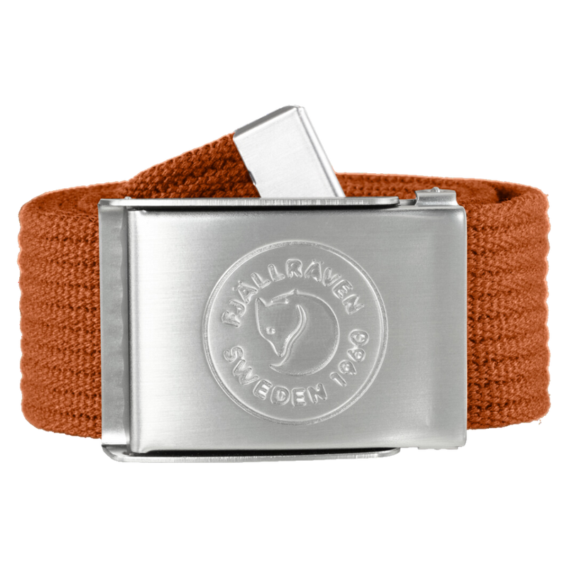 FjällRäven - 1960 Logo Belt - Terracotta Brown - Textilgürtel