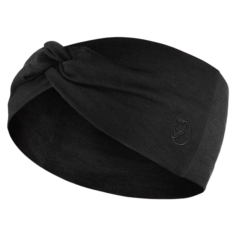 FjällRäven - Abisko Wool Headband - Black - Stirnband