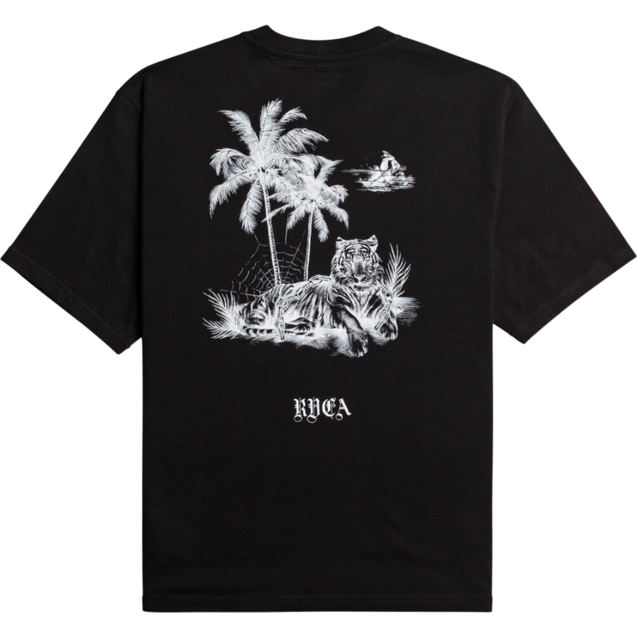 RVCA - TIGER BEACH M TEES  - BLACK - T-Shirt