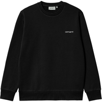 Carhartt - Script Embroidery Sweat - Black / White - Crew Sweater