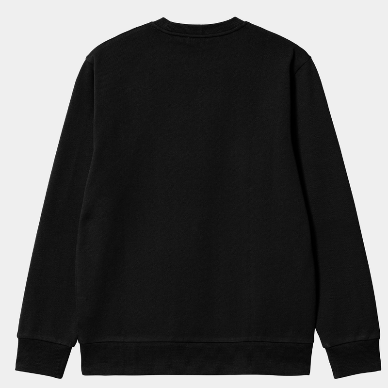 Carhartt - Script Embroidery Sweat - Black / White - Crew Sweater