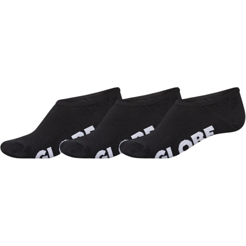 Globe - Low Impact Invisible Sock 3 PK - Black - Füßling