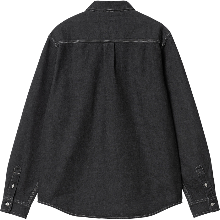 Carhartt - L/S Weldon Shirt - Black - Langarmhemd