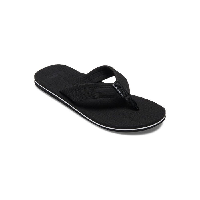 Quiksilver - MOLOKAI LAYBACK TEXTURED - BLACK/WHITE/BLACK - Flip Flop