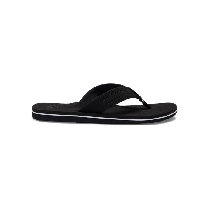 Quiksilver - MOLOKAI LAYBACK TEXTURED - BLACK/WHITE/BLACK - Flip Flop