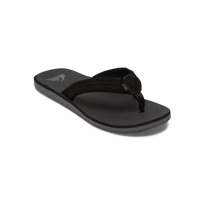 Quiksilver - CARVER SUEDE CORE - BLACK 1 - Flip Flop