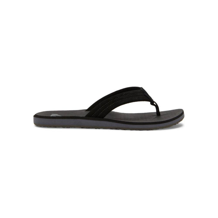 Quiksilver - CARVER SUEDE CORE - BLACK 1 - Flip Flop