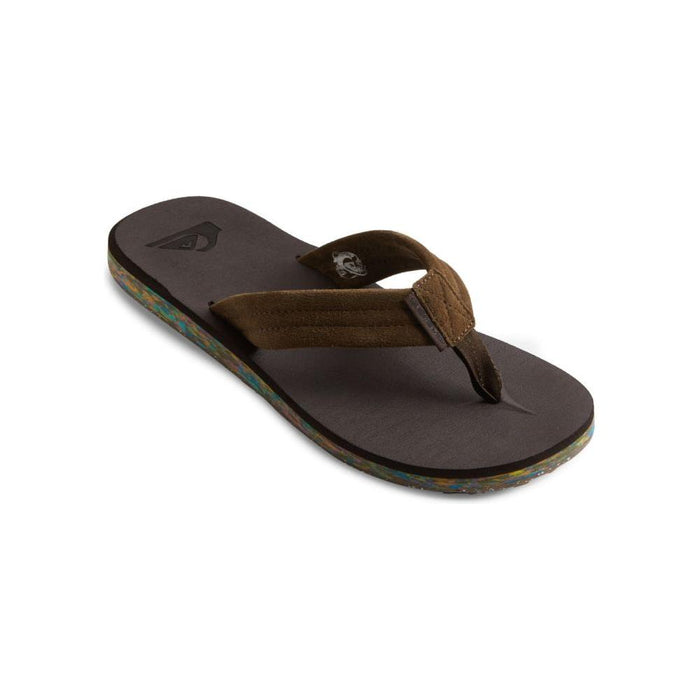 Quiksilver - CARVER SUEDE RECYCLED - BROWN 2 - Flip Flop