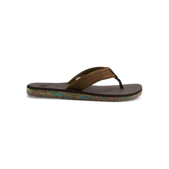 Quiksilver - CARVER SUEDE RECYCLED - BROWN 2 - Flip Flop