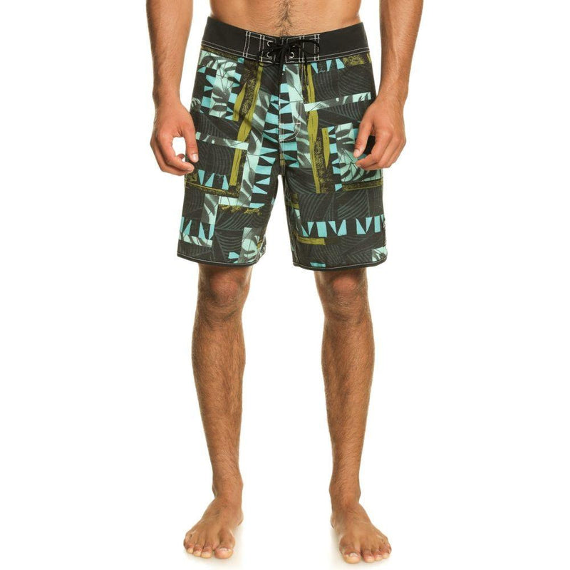 Quiksilver - BLANK CANVAS SCALLOP 18 - BLACK RADICAL TIMES 231 - Boardshort