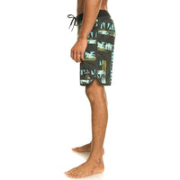 Quiksilver - BLANK CANVAS SCALLOP 18 - BLACK RADICAL TIMES 231 - Boardshort