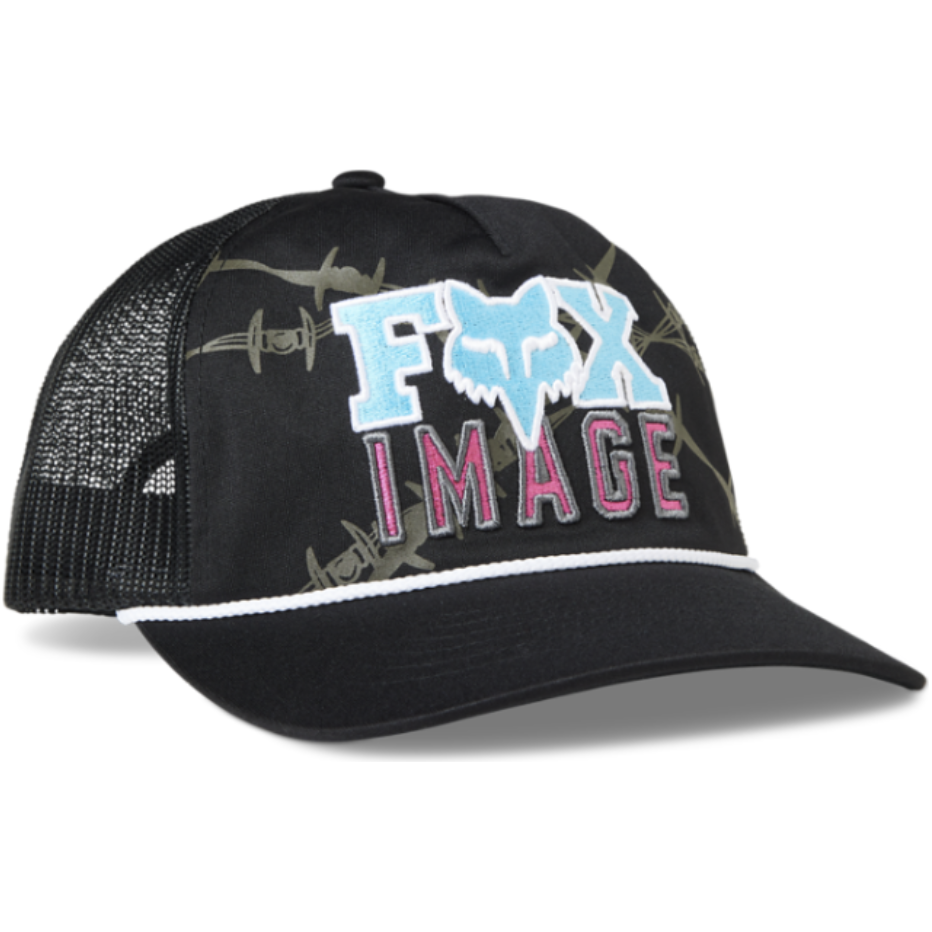 Fox - BARB WIRE SNAPBACK HAT  - BLACK - Trucker Cap