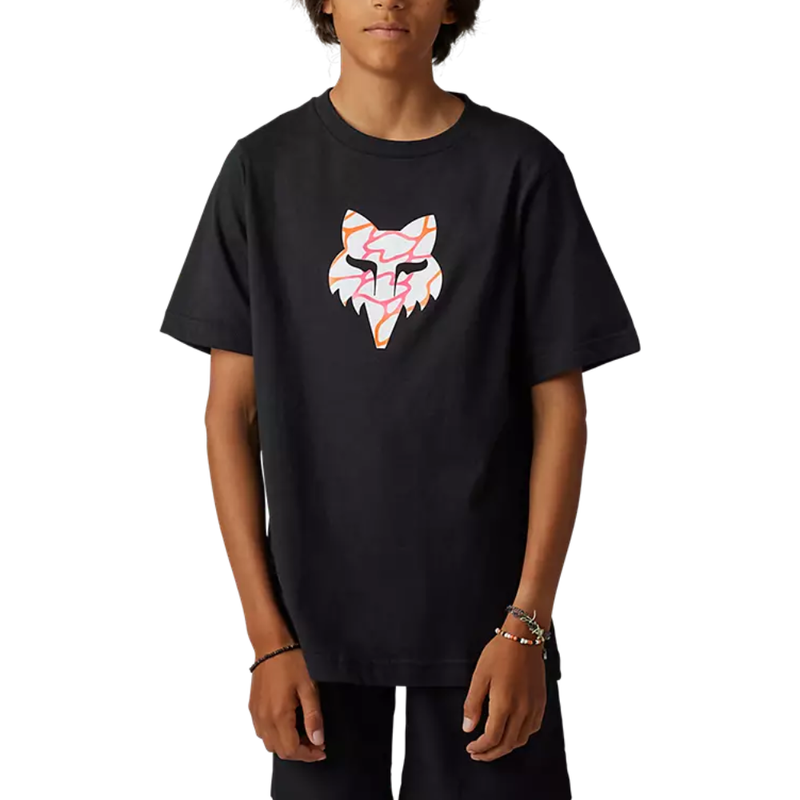 Fox - YTH RYVER SS TEE - BLACK - T-Shirt